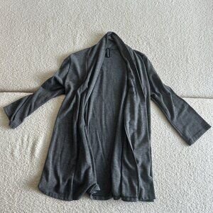Jason Maxwell Women's Grey Cardigan Size S | Cozy Open‎ Front Knit Sweater